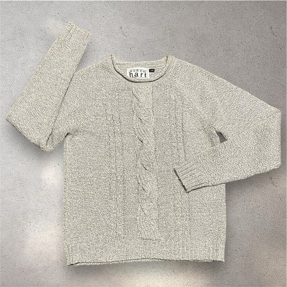 KEREN hart Sweaters - Vintage Keren Hart Chunky Cable Knit Crew Neck Sweater